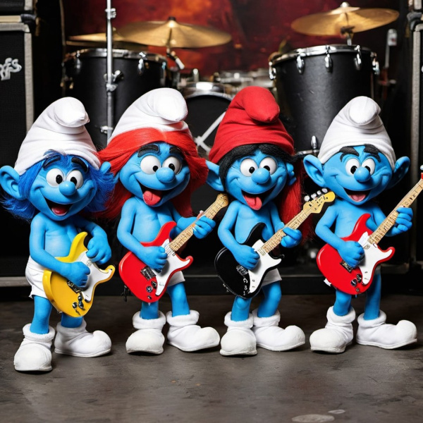 Smurfenband XXL